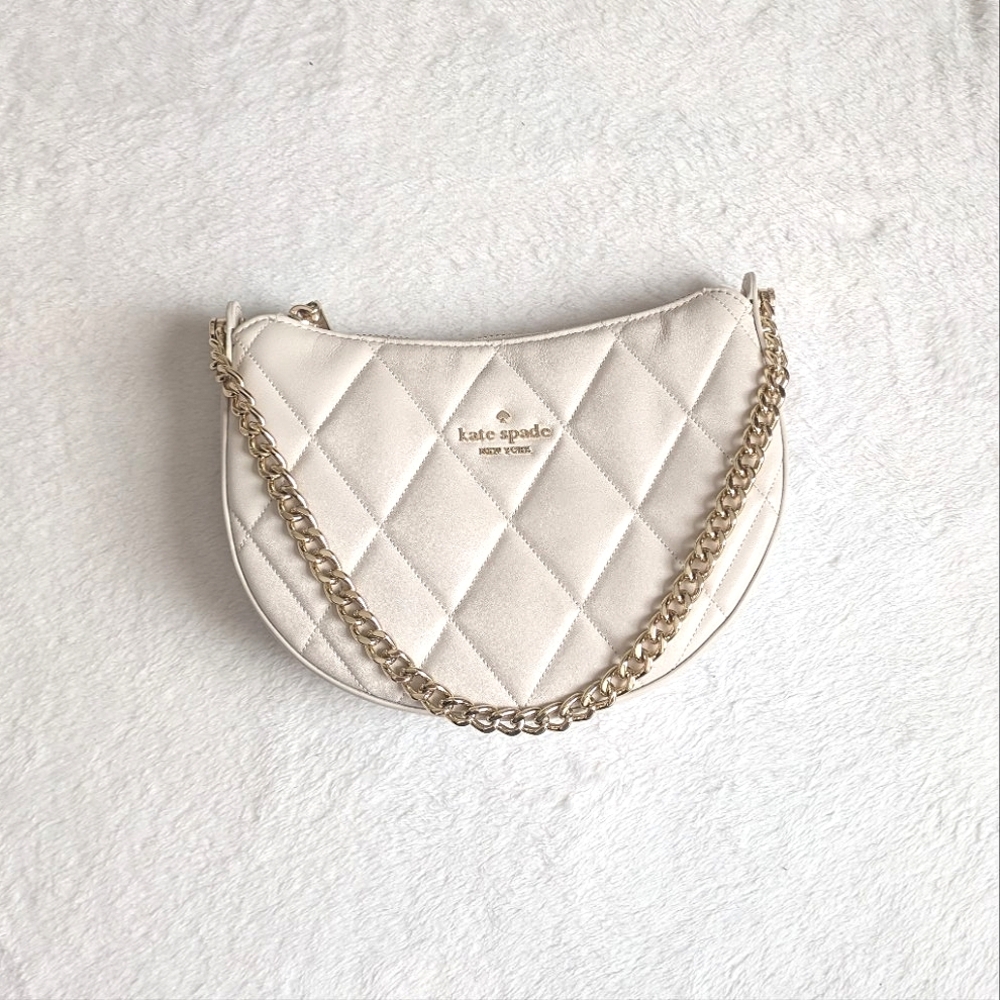 Kate Spade Outlet quilted shoulder☁️🤍